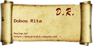 Dobos Rita névjegykártya